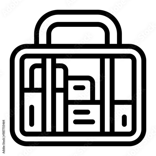 Maternity Hospital Bag Line Icon