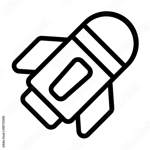 Missile Line Icon