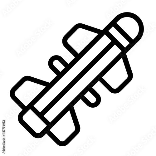 Missile Line Icon