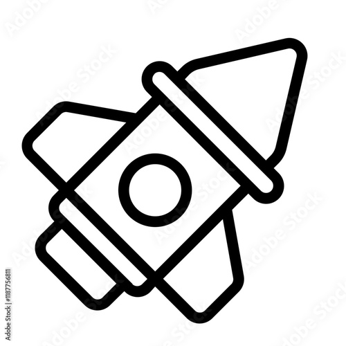 Missile Line Icon