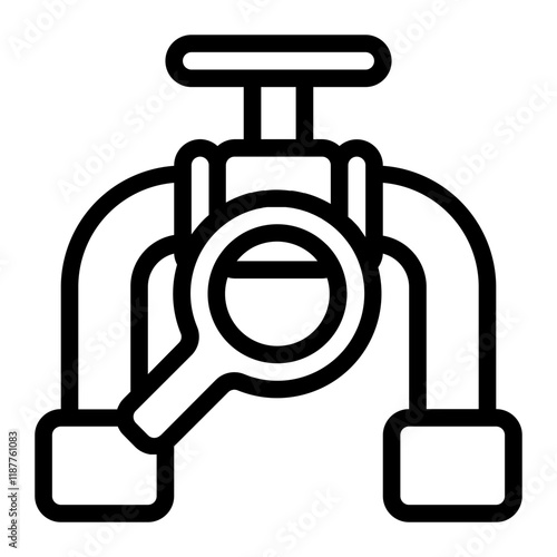 Plumbing Inspection Line Icon