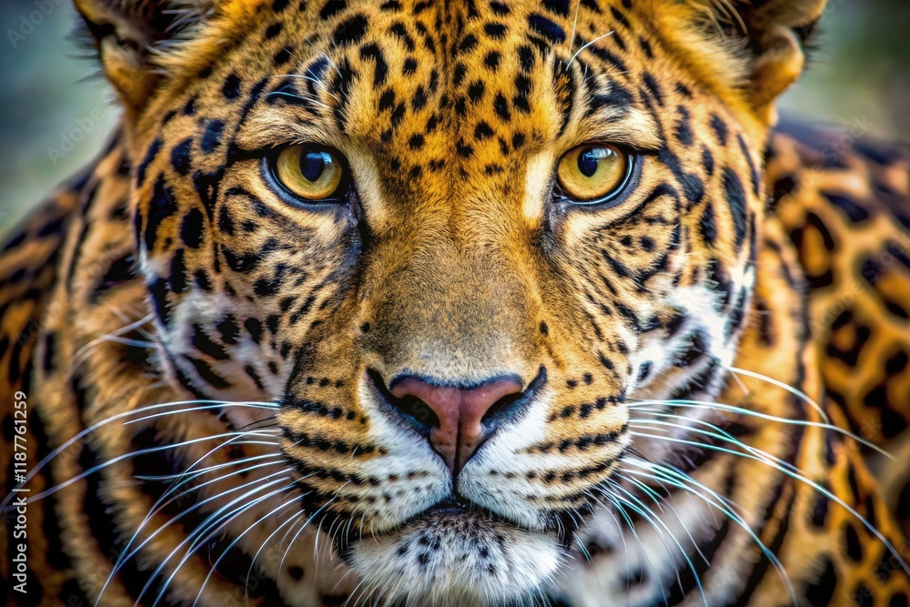 Obraz premium Leopard Print Texture Background, Wild Animal Fur, Realistic Leopard Skin Pattern, Animal Print Design