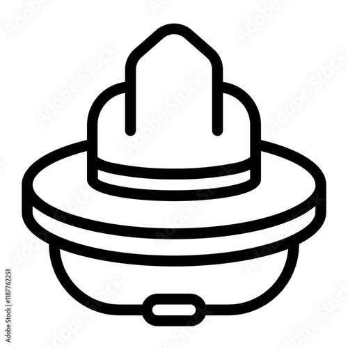 Scout Hat Line Icon