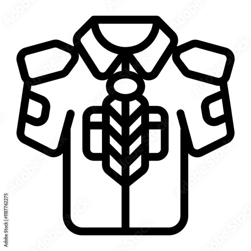 Scout Uniform Line Icon