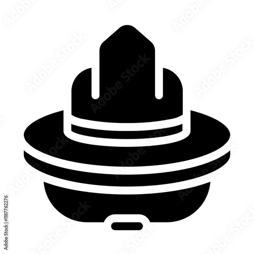 Scout Hat Solid Icon