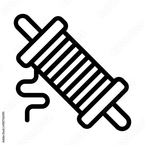 Sewing Thread Line Icon