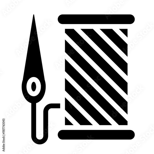 Sewing Thread Solid Icon
