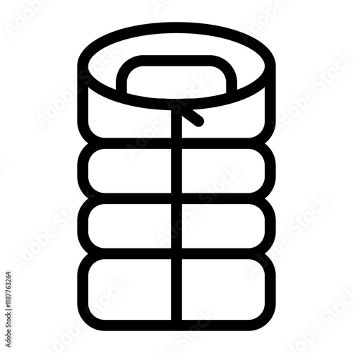 Sleeping Bag Line Icon