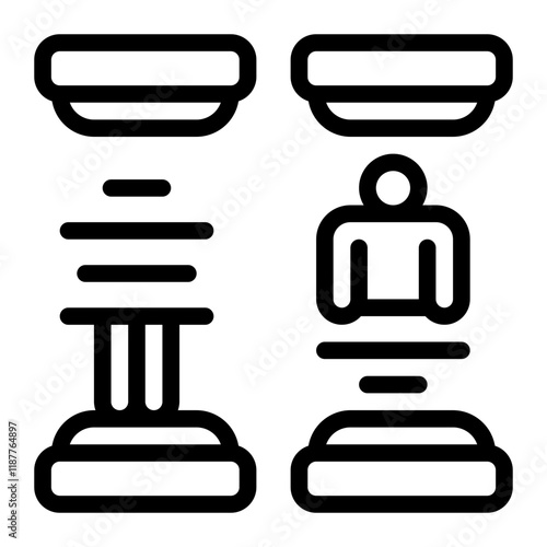Teleportation Line Icon