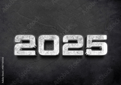 3d Rendering Illustration of a bright granite stone 2025 design.