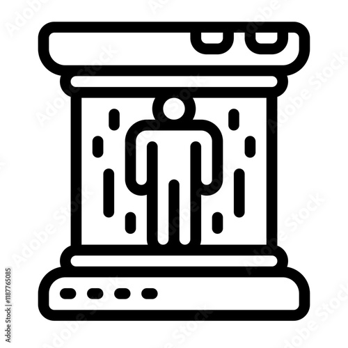 Teleportation Line Icon
