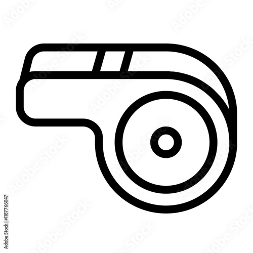 Whistle Line Icon