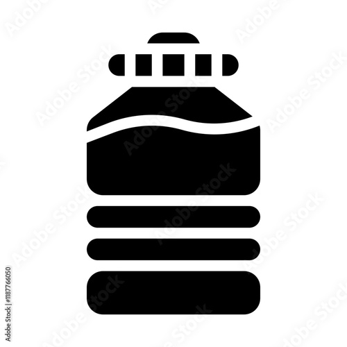 Water Bottle Solid Icon