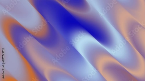 Wallpaper Mural Seamless 3D animation of blue gradient waves flowing smoothly. Perfect 4K footage for presentation and creative designs. Torontodigital.ca