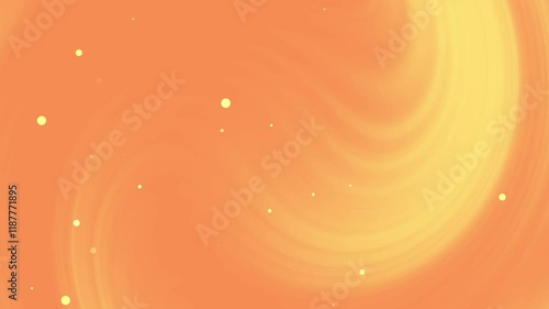 Orange swirling background with pale yellow dots suitable for web design, social media graphics, spunky themed projects, and abstract art.
