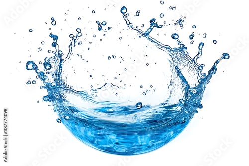 
liquid blue water splash isolated on white or transparent png


 photo