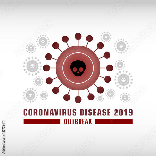 Virus logo. Covid icon and sign 