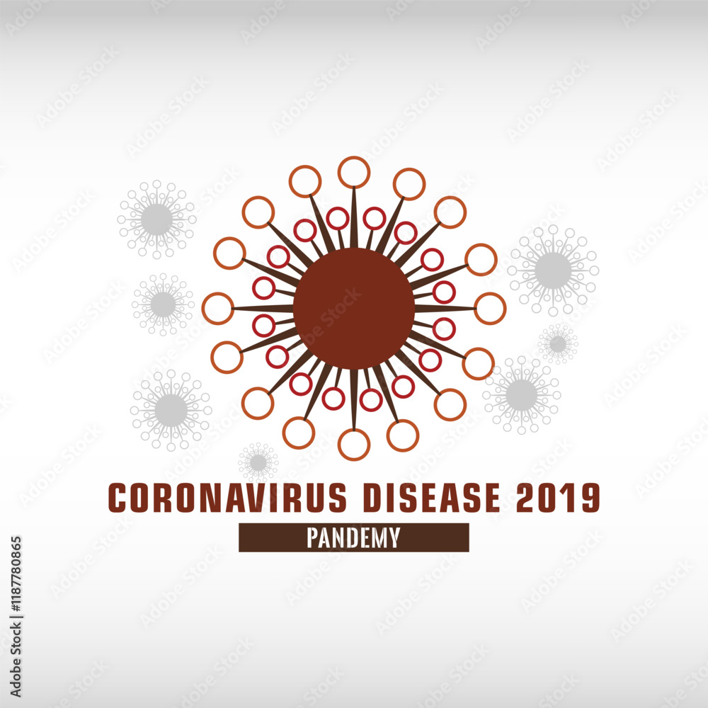 Virus logo. Covid icon and sign Virus logo. Covid icon and sign