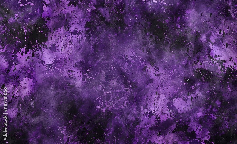 Fototapeta premium Abstract purple watercolor texture with dark accents