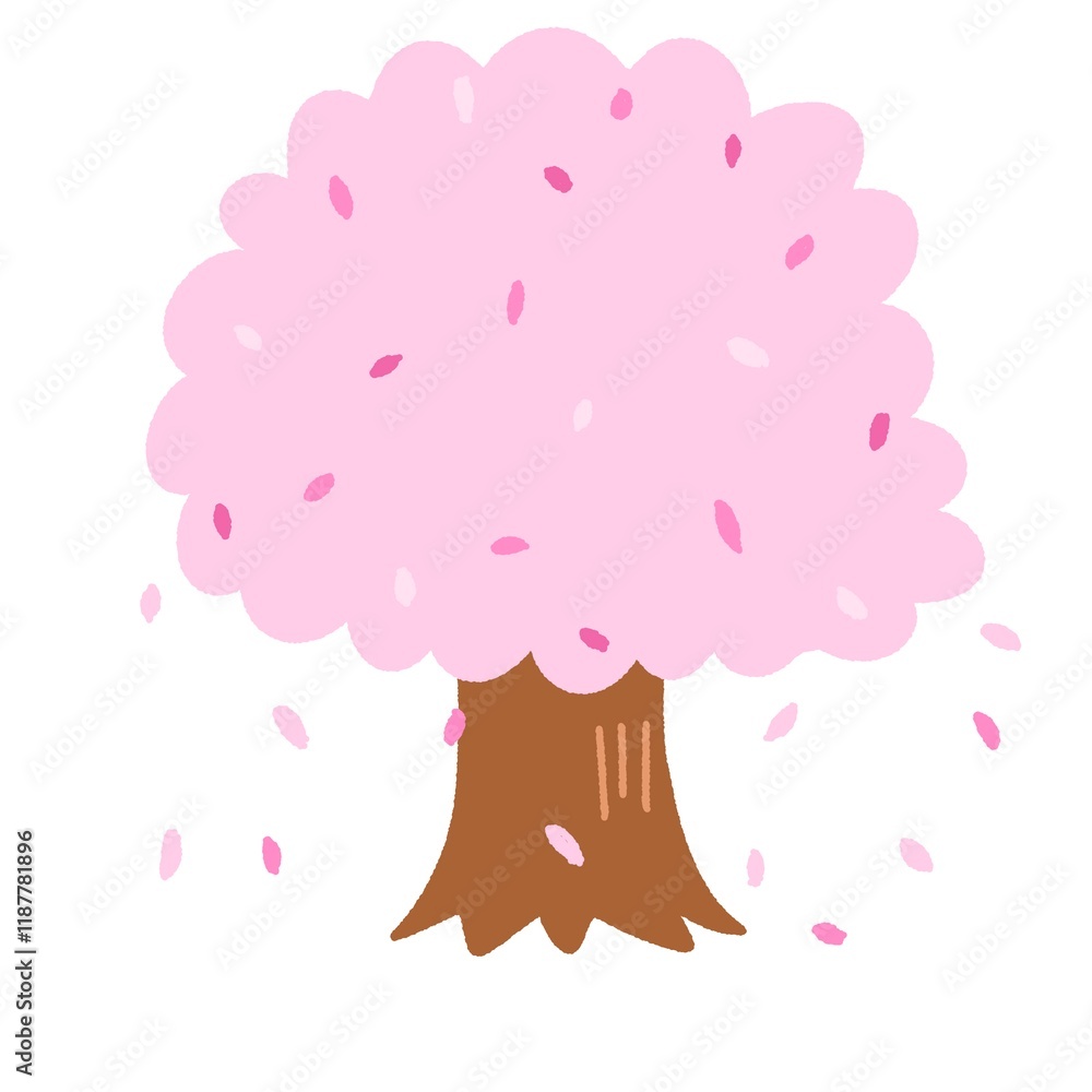 Fototapeta premium 満開の桜の木