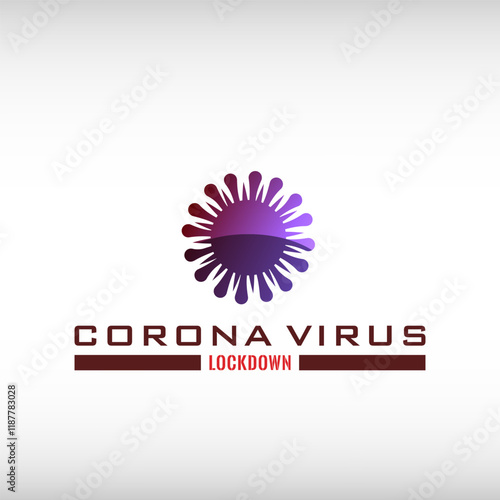 Virus logo. Covid icon and sign 