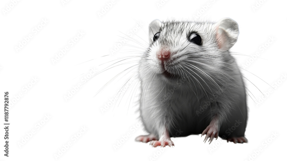 Obraz premium rat isolated on white background 