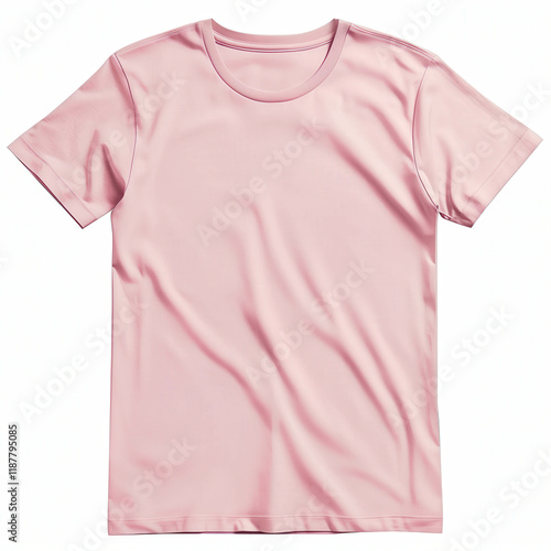 Pink T-Shirt Blank Mock Up Isolated