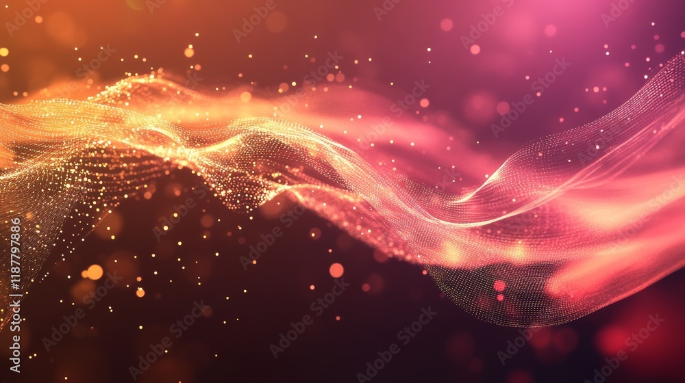 Fototapeta premium Abstract digital technology background. Innovation high-tech future, network connection, speed movement, AI, metaverse, communication, big data, data transfer, Network, cyber light trails.