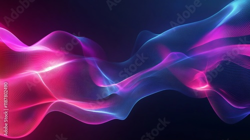 Wallpaper Mural Abstract digital technology background. Innovation high-tech future, network connection, speed movement, AI, metaverse, communication, big data, data transfer, Network, cyber light trails. Torontodigital.ca