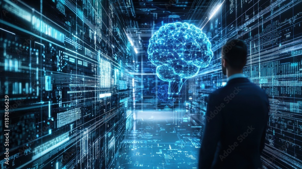 Obraz premium Startup Innovators Exploring Quantum Computing