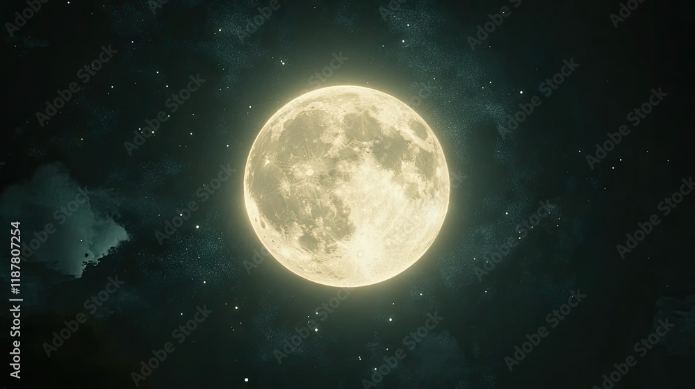 Naklejka premium The sun completely covered by the moon, creating a mesmerizing dark silhouette.