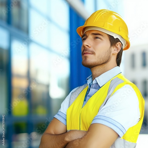 Construction workers build strong structures, shaping cities with hard work. They operate heavy machinery, wear safety gear, and ensure industrial projects meet high standards efficiently