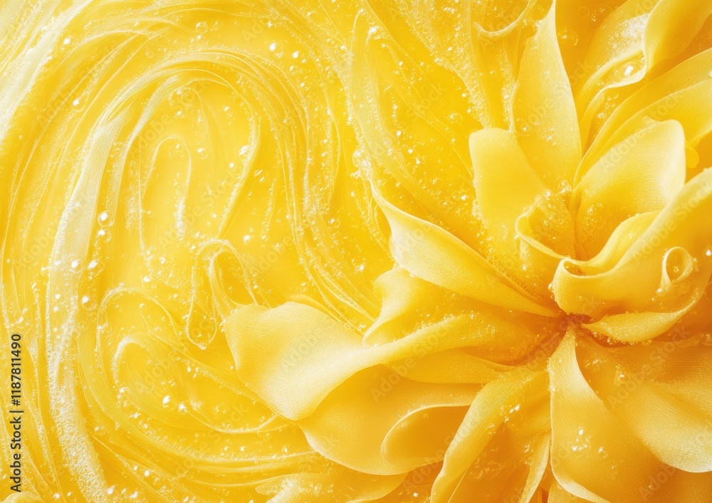 Bright and Vibrant Yellow Silk Fabric with Intricate Pleats and Shimmering Texture Capturing the Essence of Elegance and Luxury for Fashion and Design Bright and Vibrant Yellow Silk Fabric with Intricate Pleats and Shimmering Texture Capturing the Essence of Elegance and Luxury for Fashion and Design