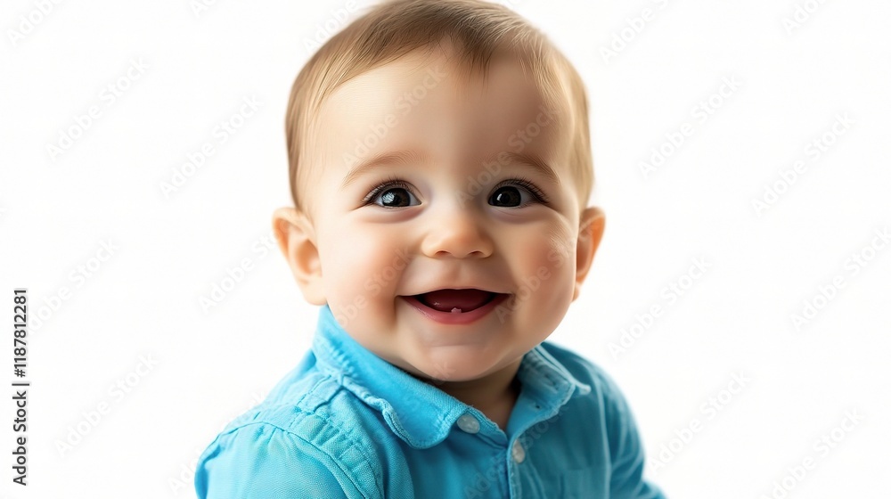 Baby Boy's infectious smile: A portrait of pure joy, a precious baby boy beams with a contagious grin, capturing the innocence and happiness of childhood. Baby Boy's infectious smile: A portrait of pure joy, a precious baby boy beams with a contagious grin, capturing the innocence and happiness of childhood.