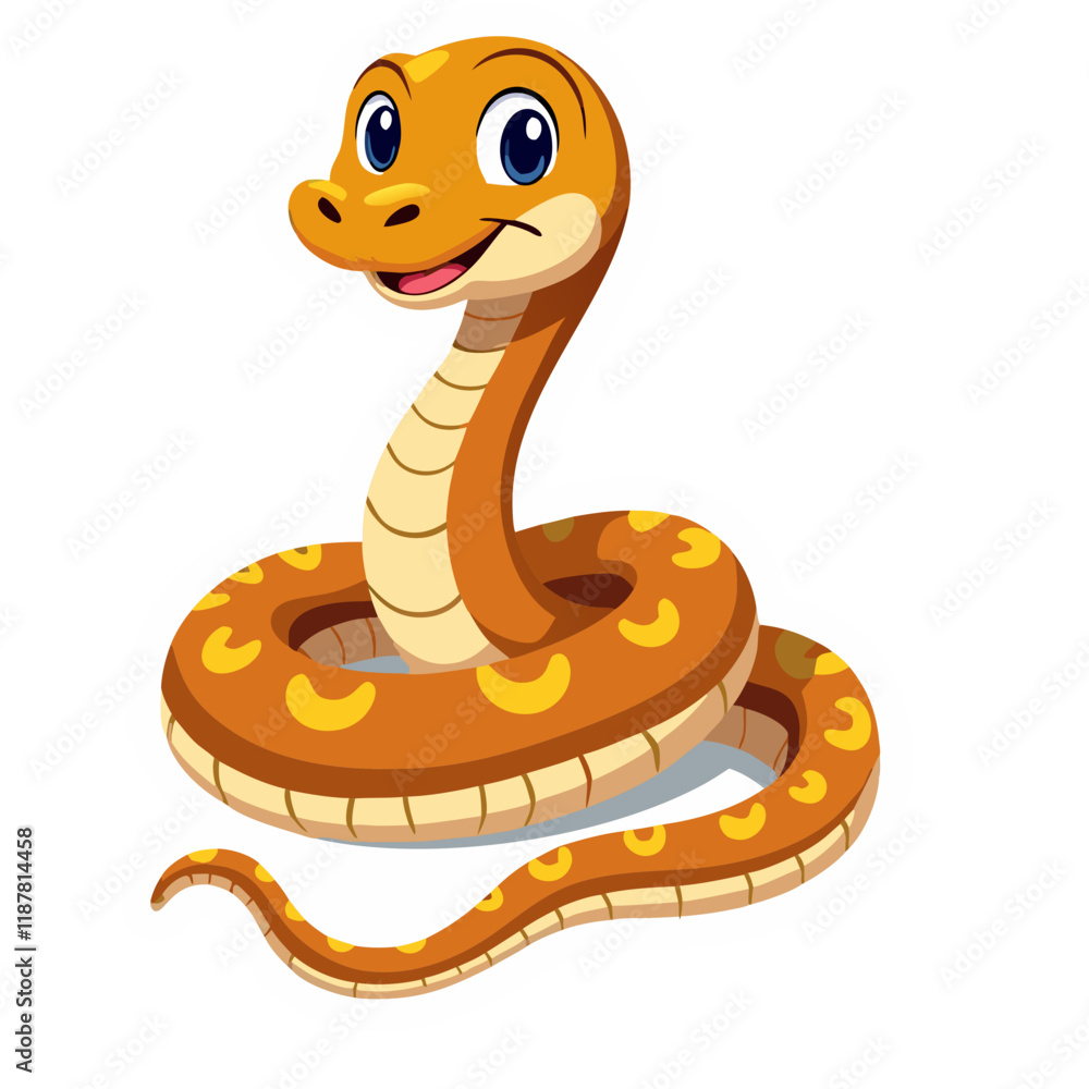 Fototapeta premium cartoon snake cartoon