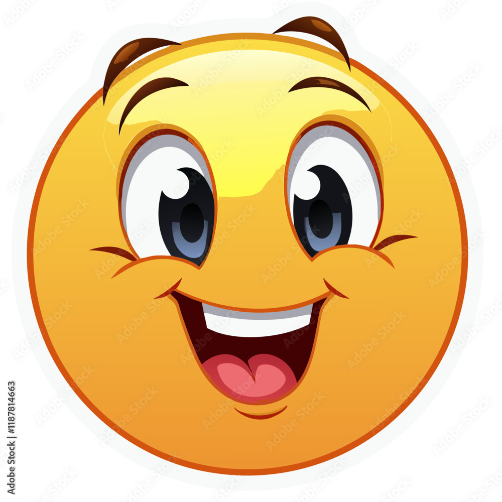 Fototapeta premium smiley face with a smile on the face