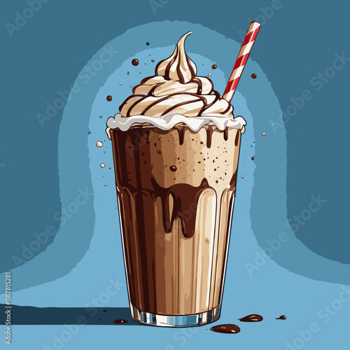 milk shake vector for design needs