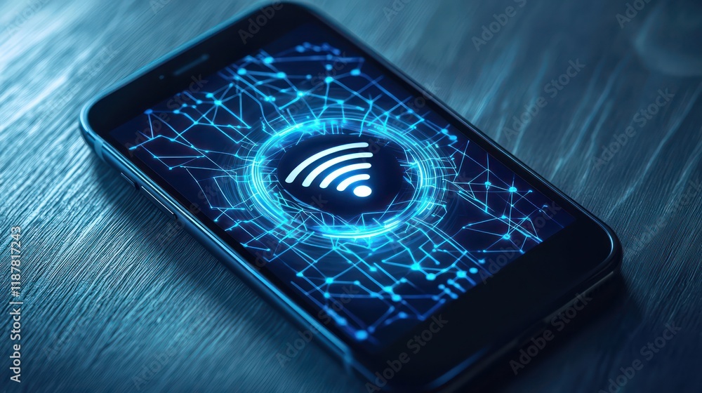 Connecting securely through VPN, a user emphasizes encrypted communications on their phone. Connecting securely through VPN, a user emphasizes encrypted communications on their phone.