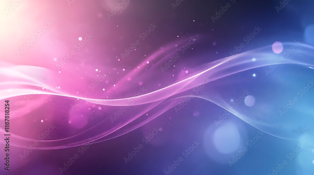 Fototapeta premium Abstract Purple Pink Blue Wave Background Design
