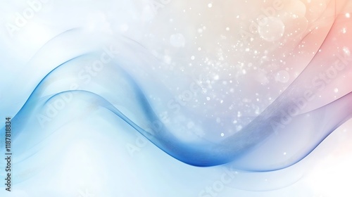 Abstract Blue and Pink Wave Background Design photo