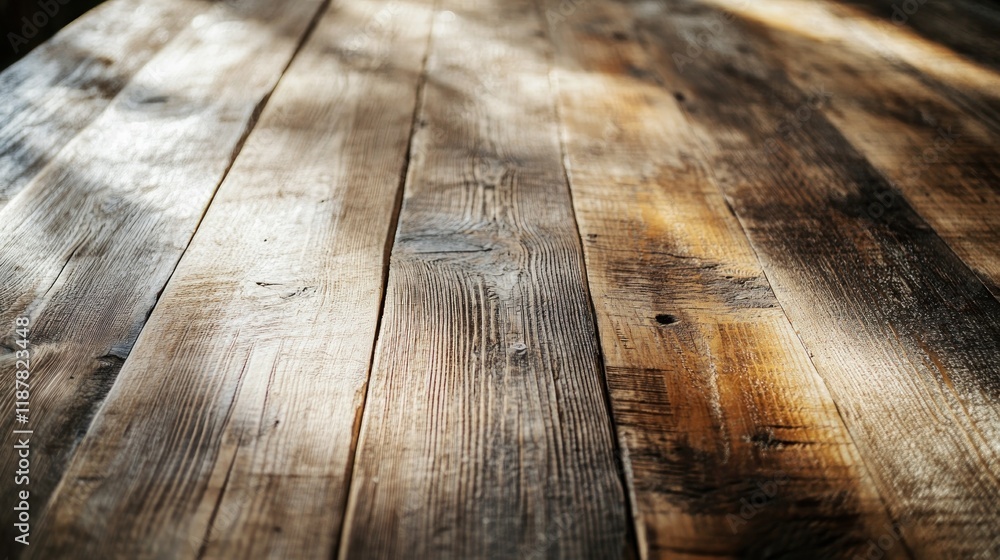 Rustic Wooden Texture: A Close-Up View of Weathered Planks Rustic Wooden Texture: A Close-Up View of Weathered Planks