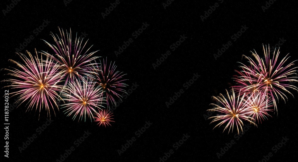 Spectacular Fireworks Display Celebrating New Year’s Eve Urban Skyline Event Photography Nighttime Aerial View Festivity Spectacular Fireworks Display Celebrating New Year’s Eve Urban Skyline Event Photography Nighttime Aerial View Festivity