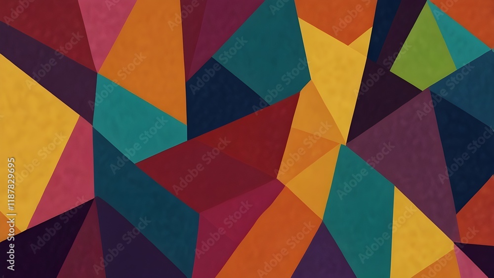 Abstract Colorful geometric background. Modern background design. Generative AI Abstract Colorful geometric background. Modern background design. Generative AI