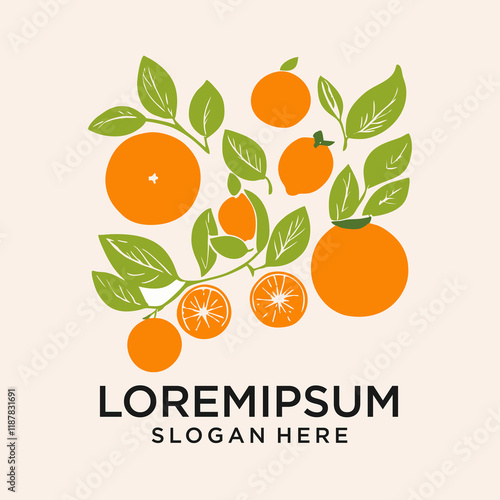 illustration of an orange fruit