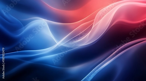 Wallpaper Mural Abstract Blue and Red Swirling Wave Design Torontodigital.ca