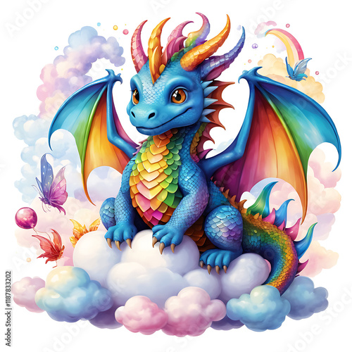 Skyward Harmony: The Rainbow Guardian