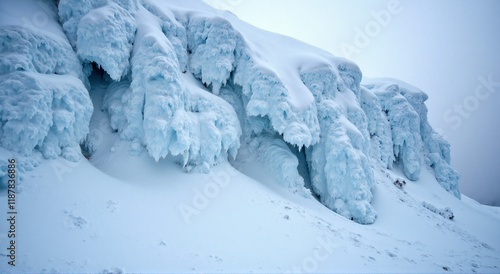 Wallpaper Mural icicles on the edge of the mountain Torontodigital.ca