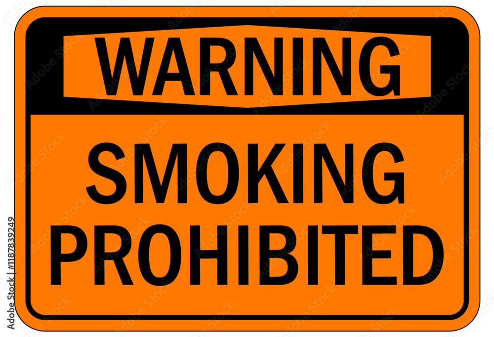 Fototapeta premium No smoking sign prohibited