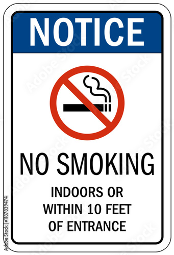 No smoking sign