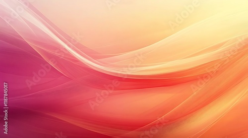Wallpaper Mural Abstract Swirling Waves of Pink and Orange Hues Torontodigital.ca